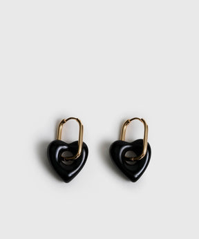 Aros Argollas Charm Corazón Woman