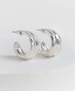 Aros Argollas Doble Machacadas