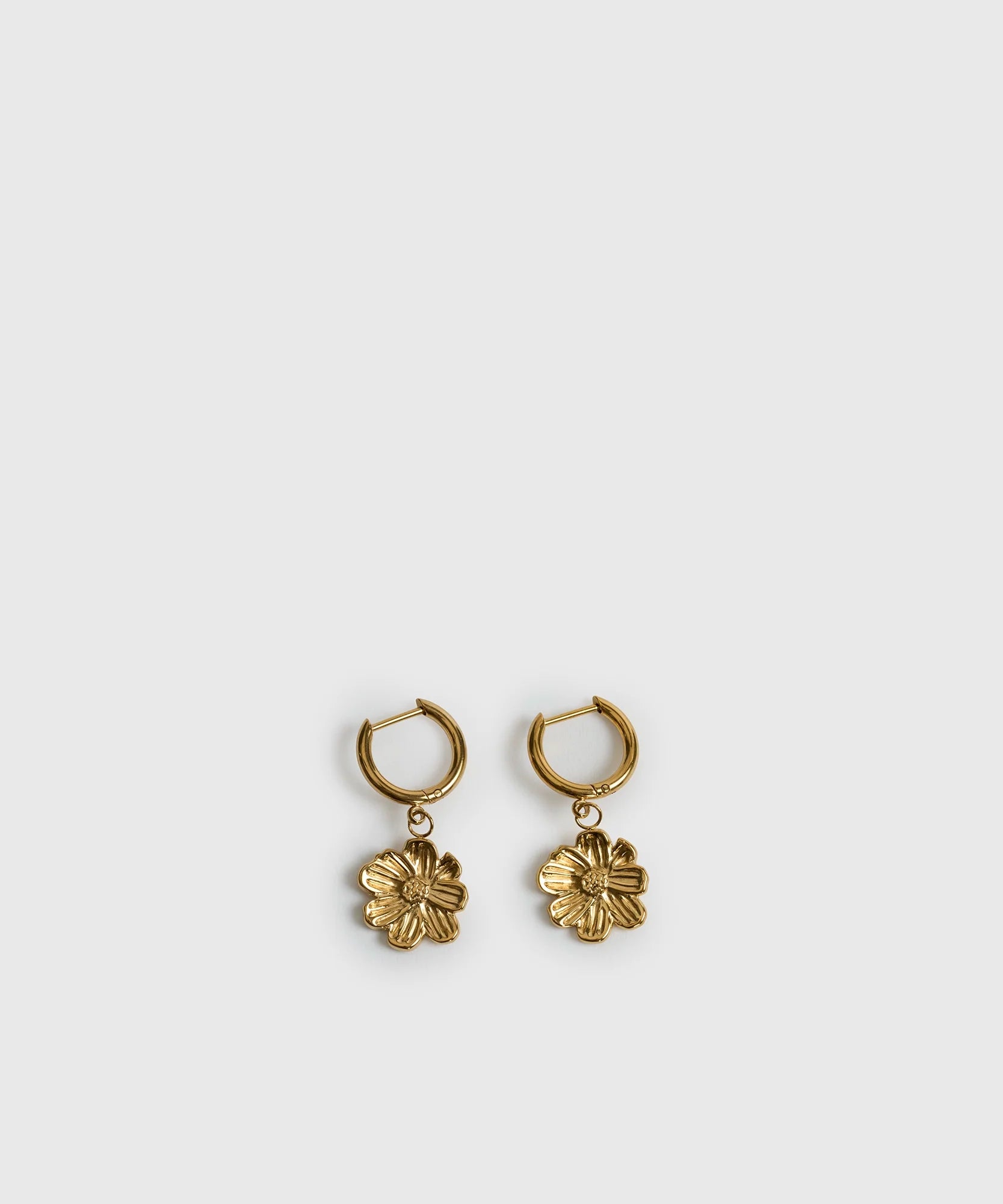 Aros Argollas Flor Woman