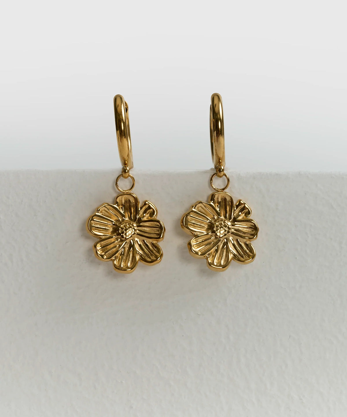 Aros Argollas Flor Woman