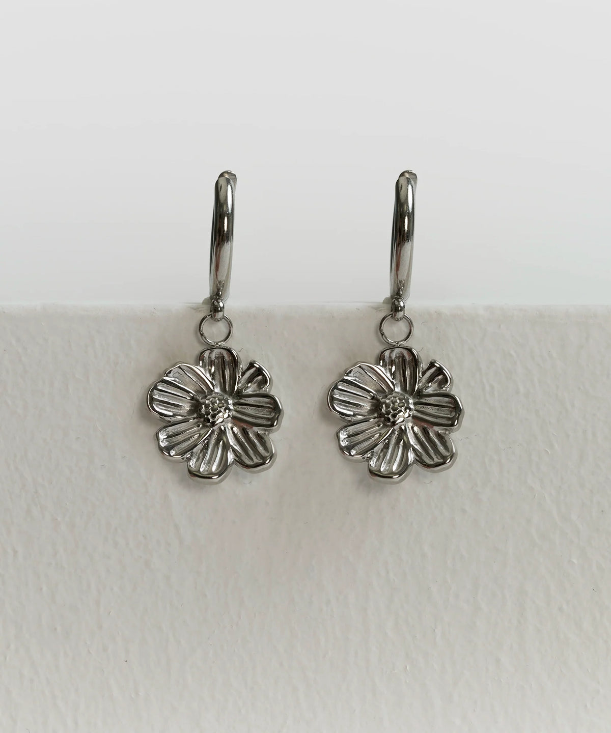 Aros Argollas Flor Woman