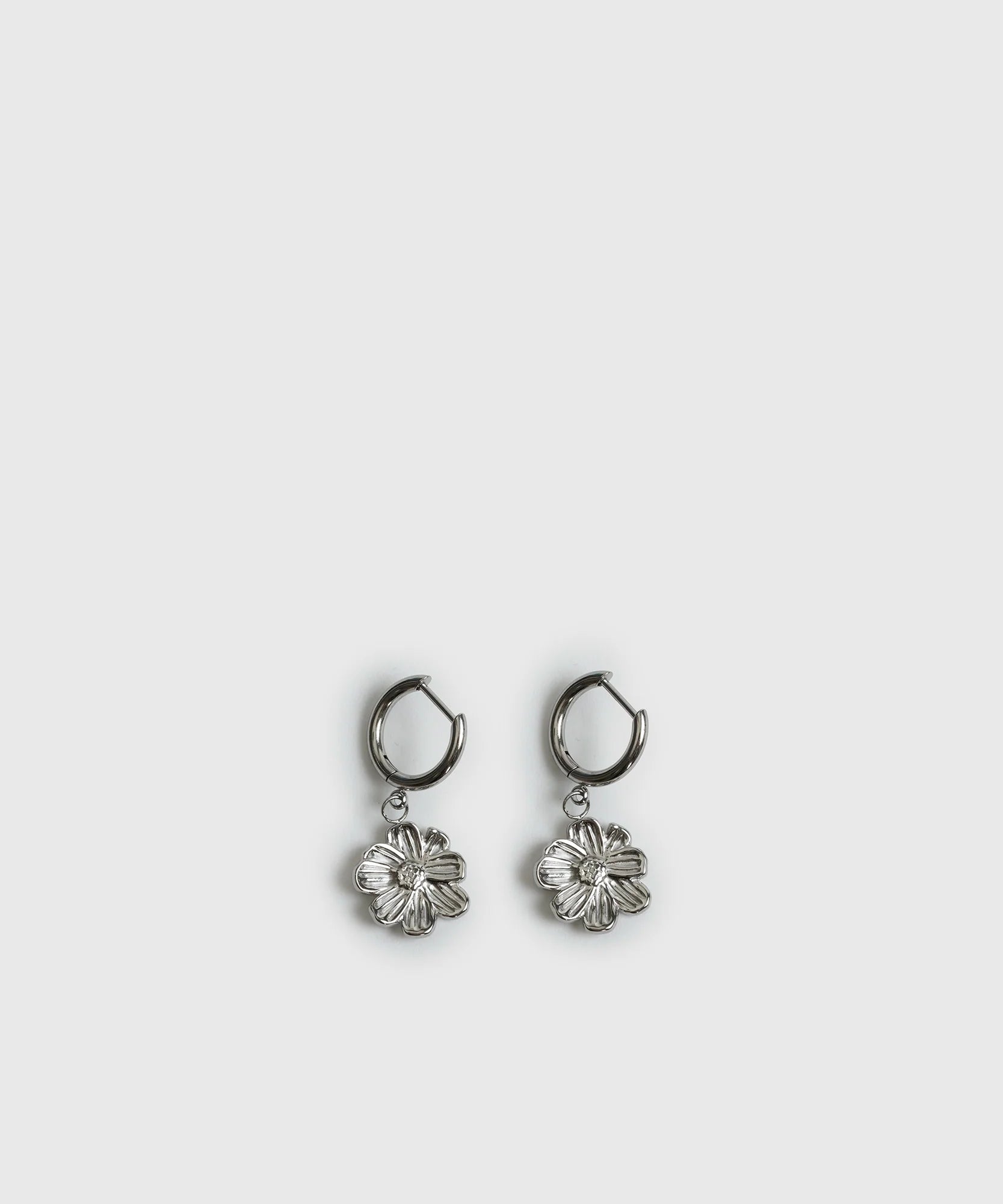 Aros Argollas Flor Woman