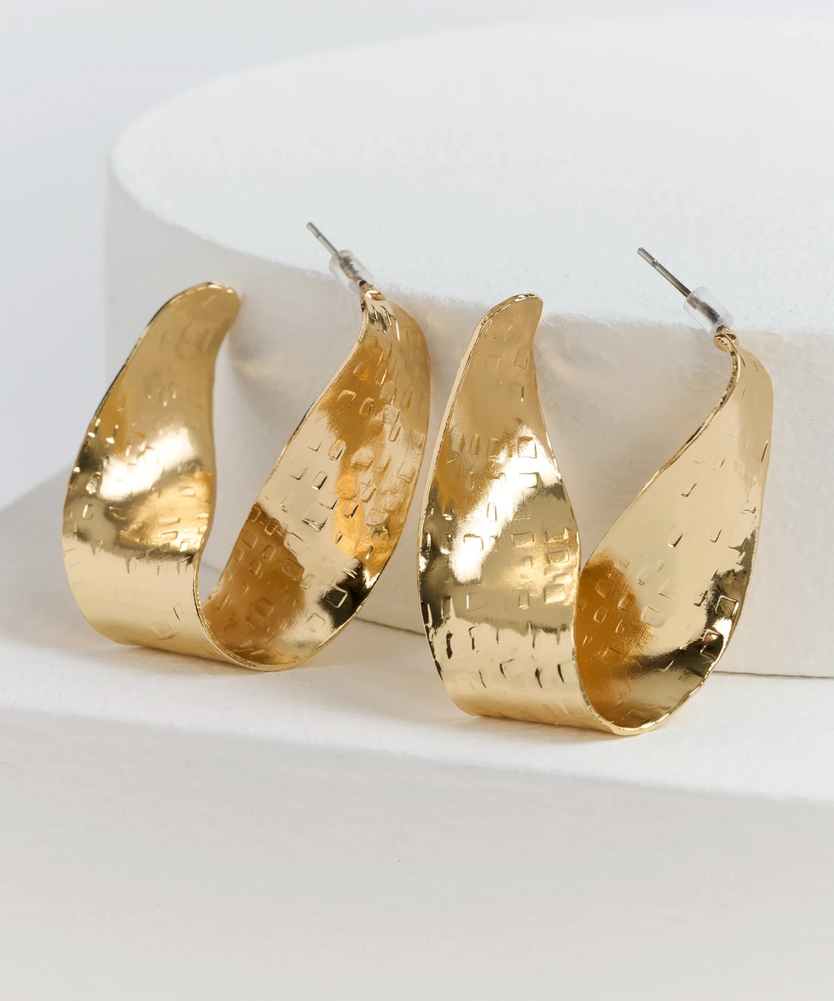 Aros Argollas Grandes Enrroladas