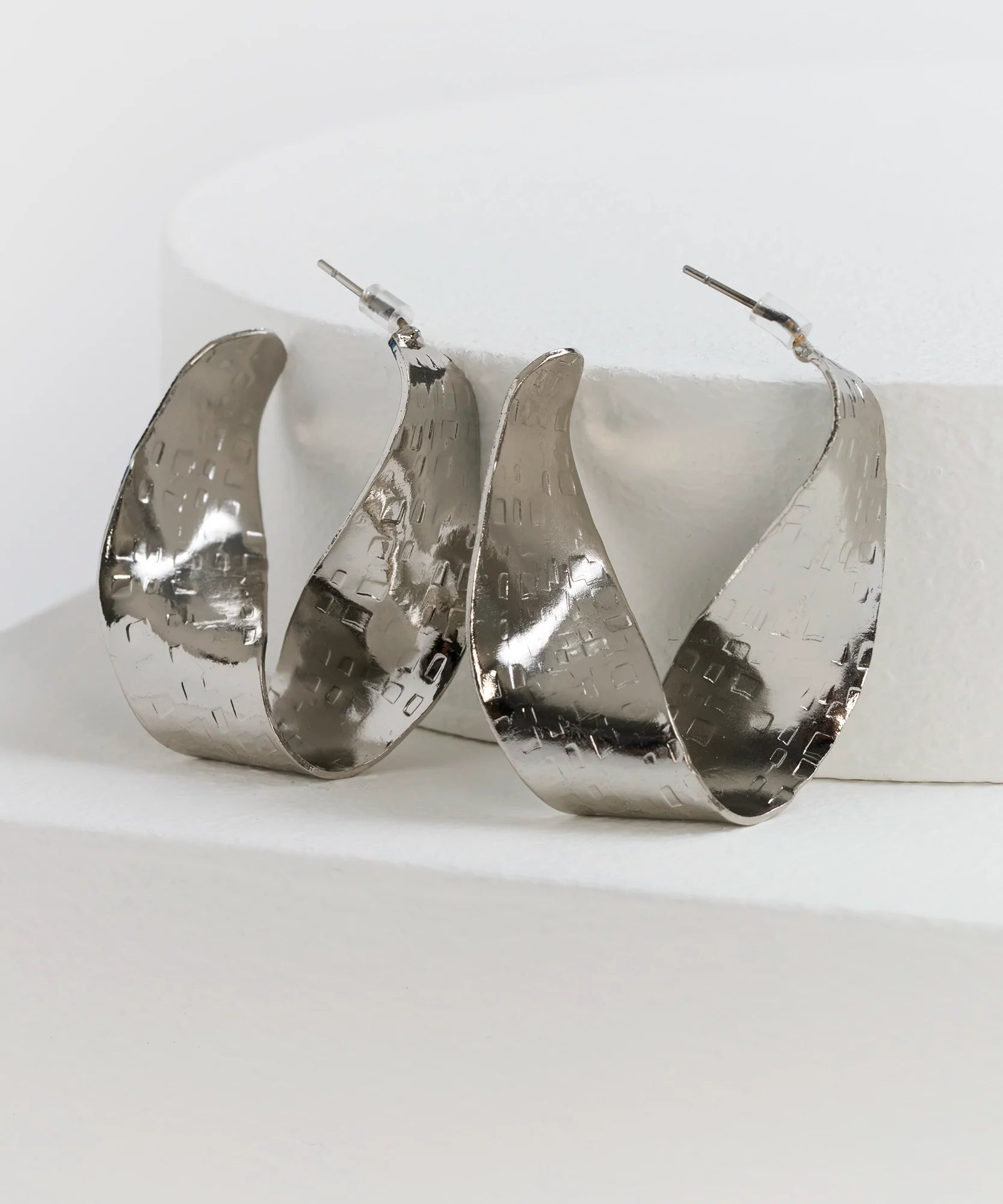 Aros Argollas Grandes Enrroladas