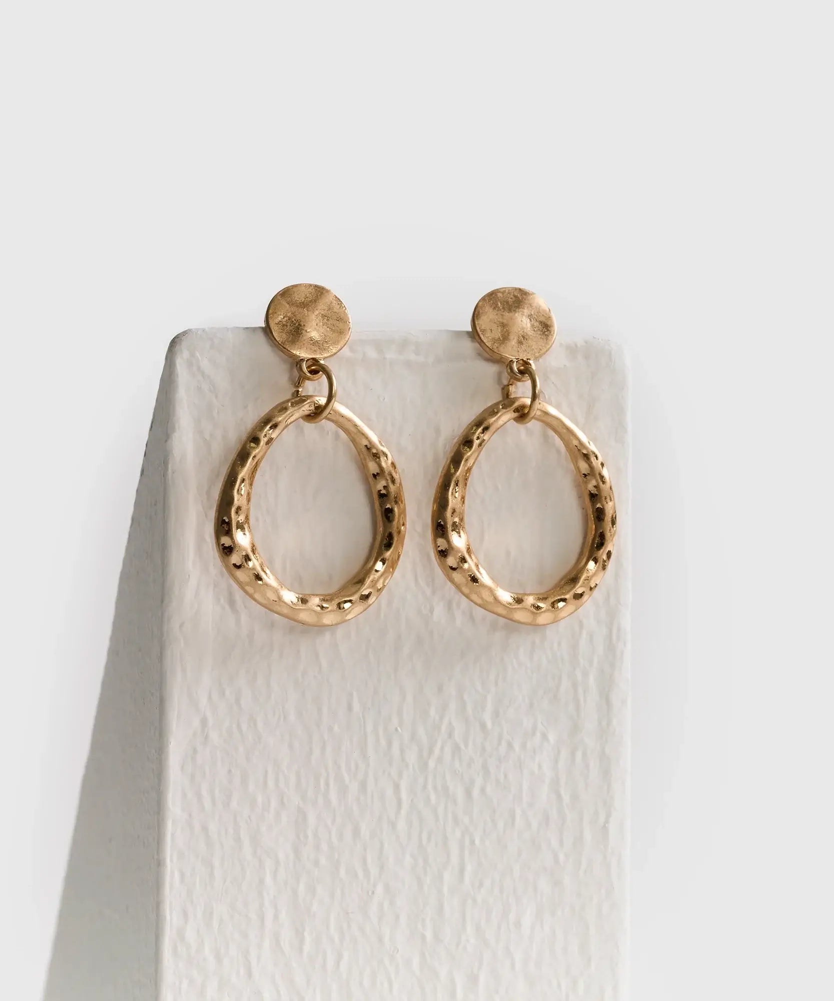 Aros Base Argolla Machacada Boho