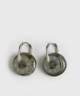 Aros Charm Resina Circulo Acero Inoxidable Woman