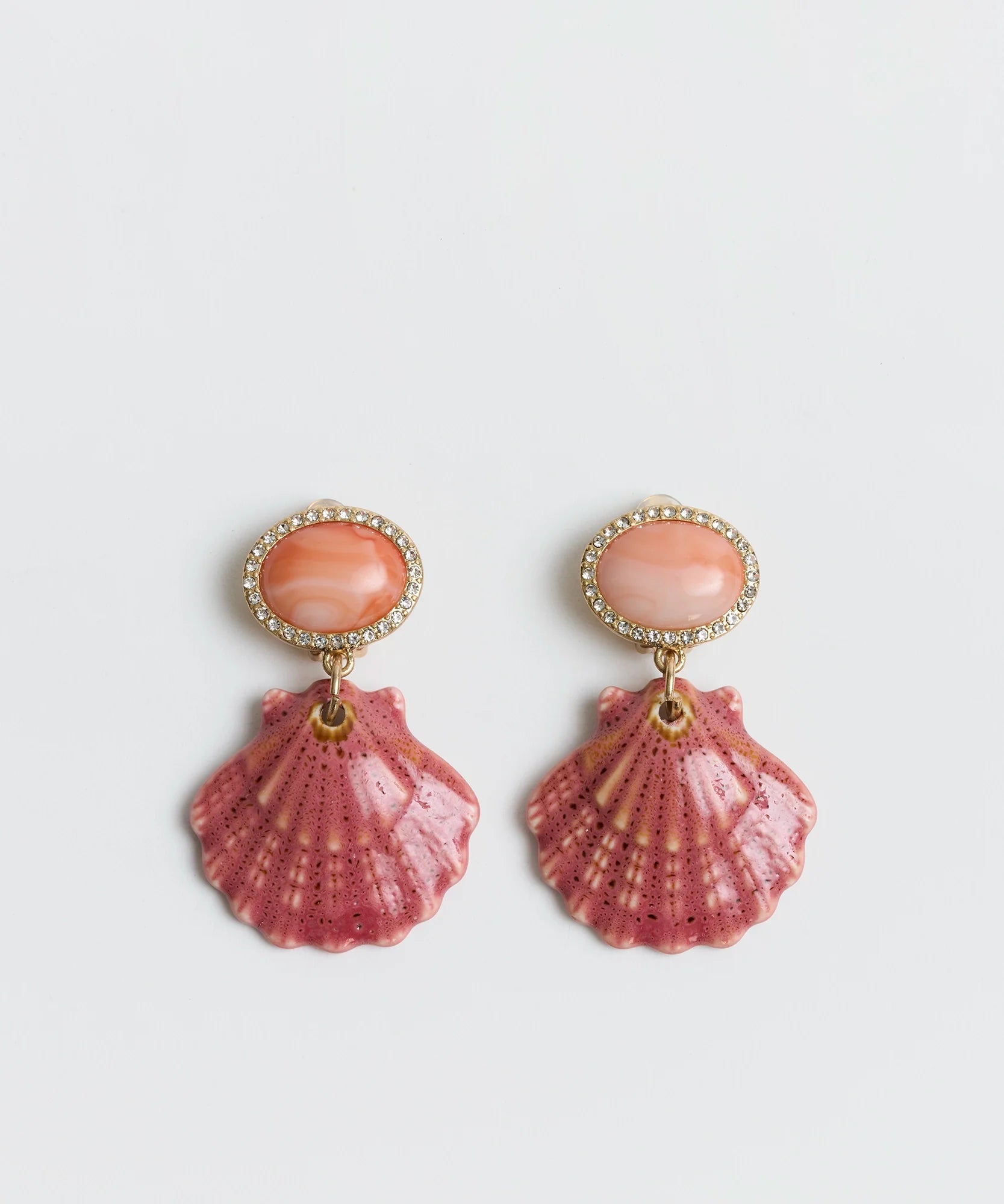 Aros Conchita Cerámica Tesoros By @Mariaguldman