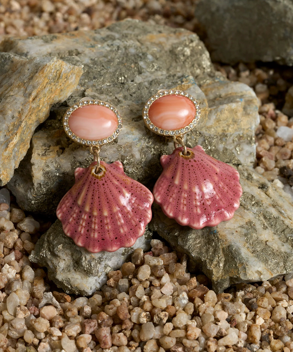 Aros Conchita Cerámica Tesoros By @Mariaguldman