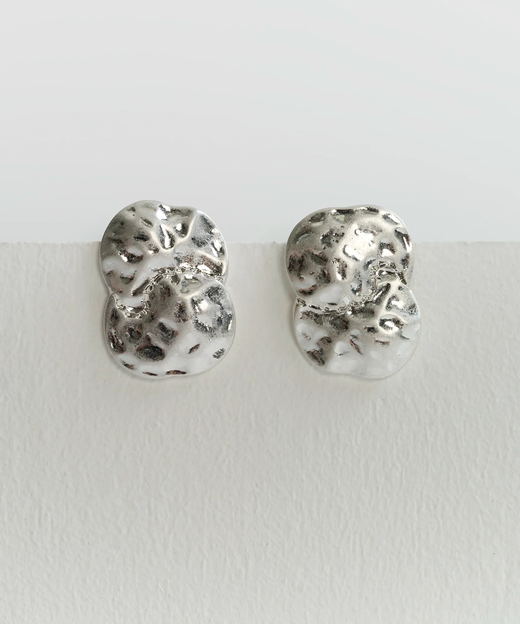 Aros Flor Machacada Boho
