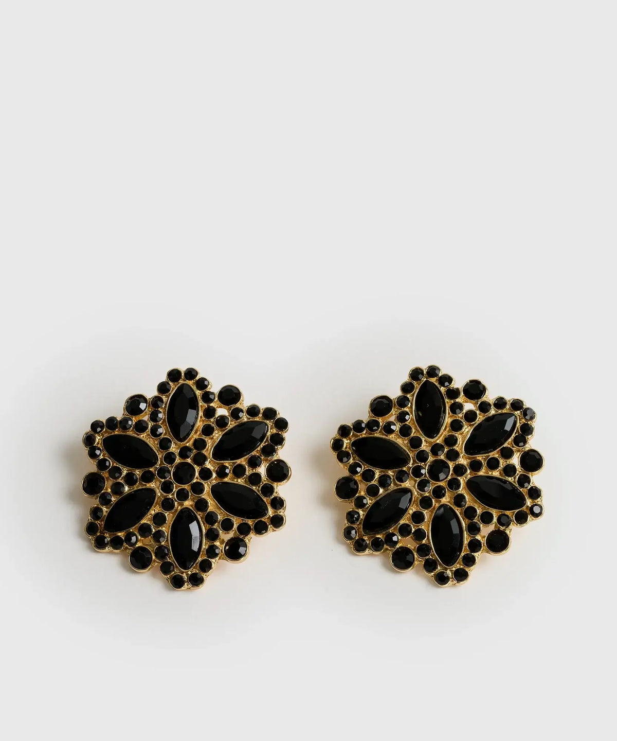 Aros Flor Mostacillas Grandes Fiesta