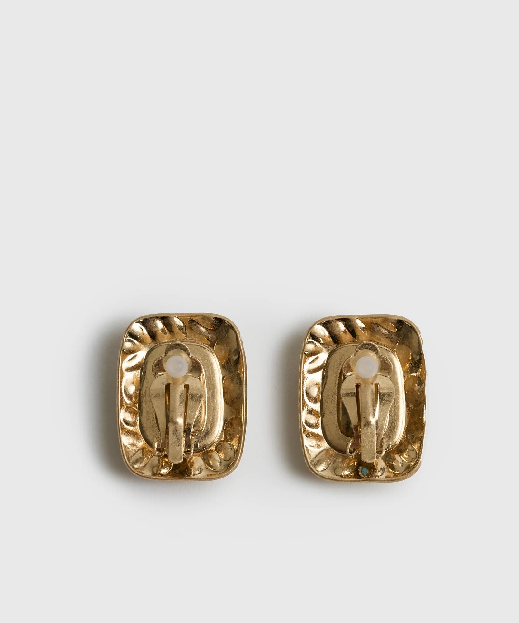 Aros Machacados Piedra Boho