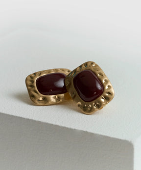 Aros Machacados Piedra Boho