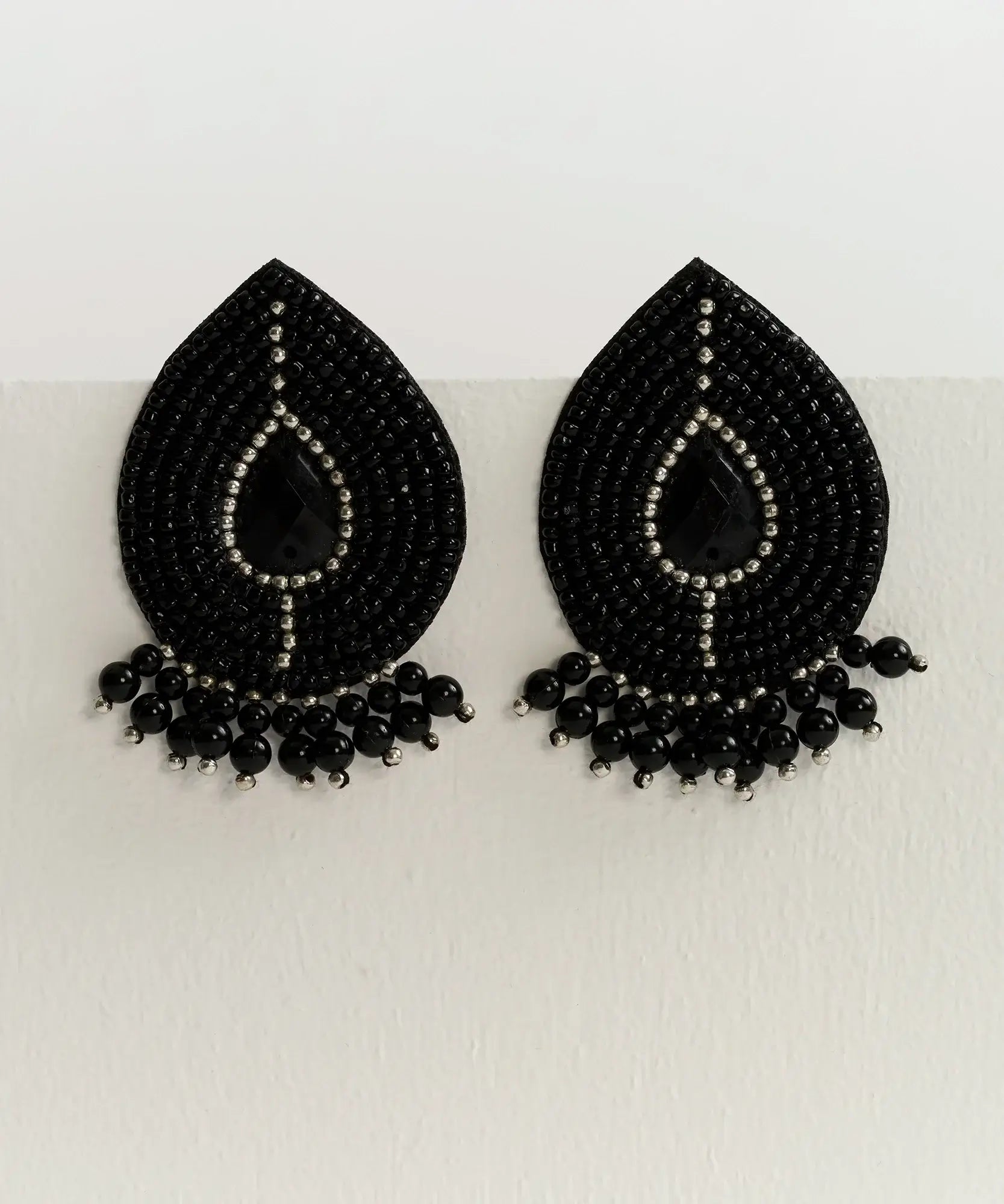 Aros Piedra Mostacillas Flecos Fiesta