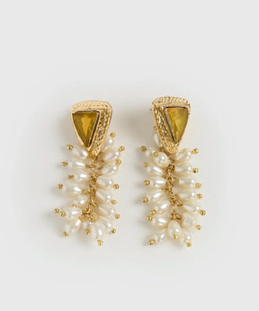 Aros Piedra Strass Perlas Fiesta