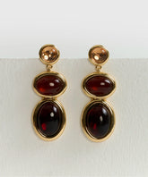 Aros Piedras Colgantes Boho