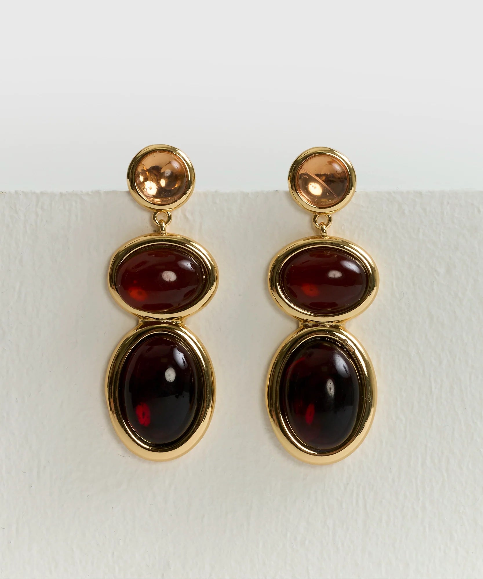 Aros Piedras Colgantes Boho