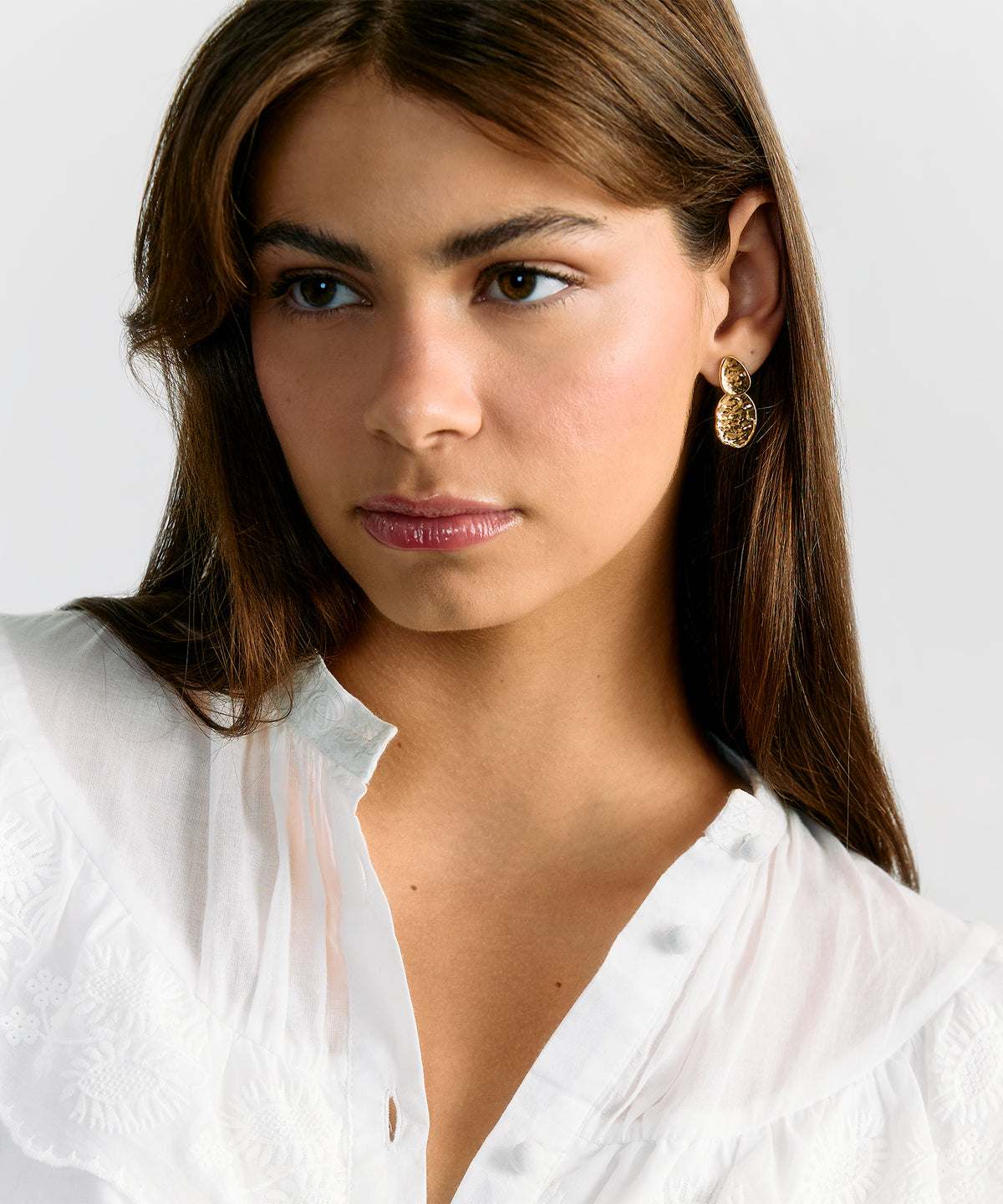 Aros Óvalos Machacados Boho