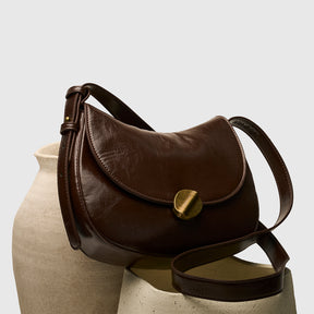 Cartera Bandolera Medialuna Broche