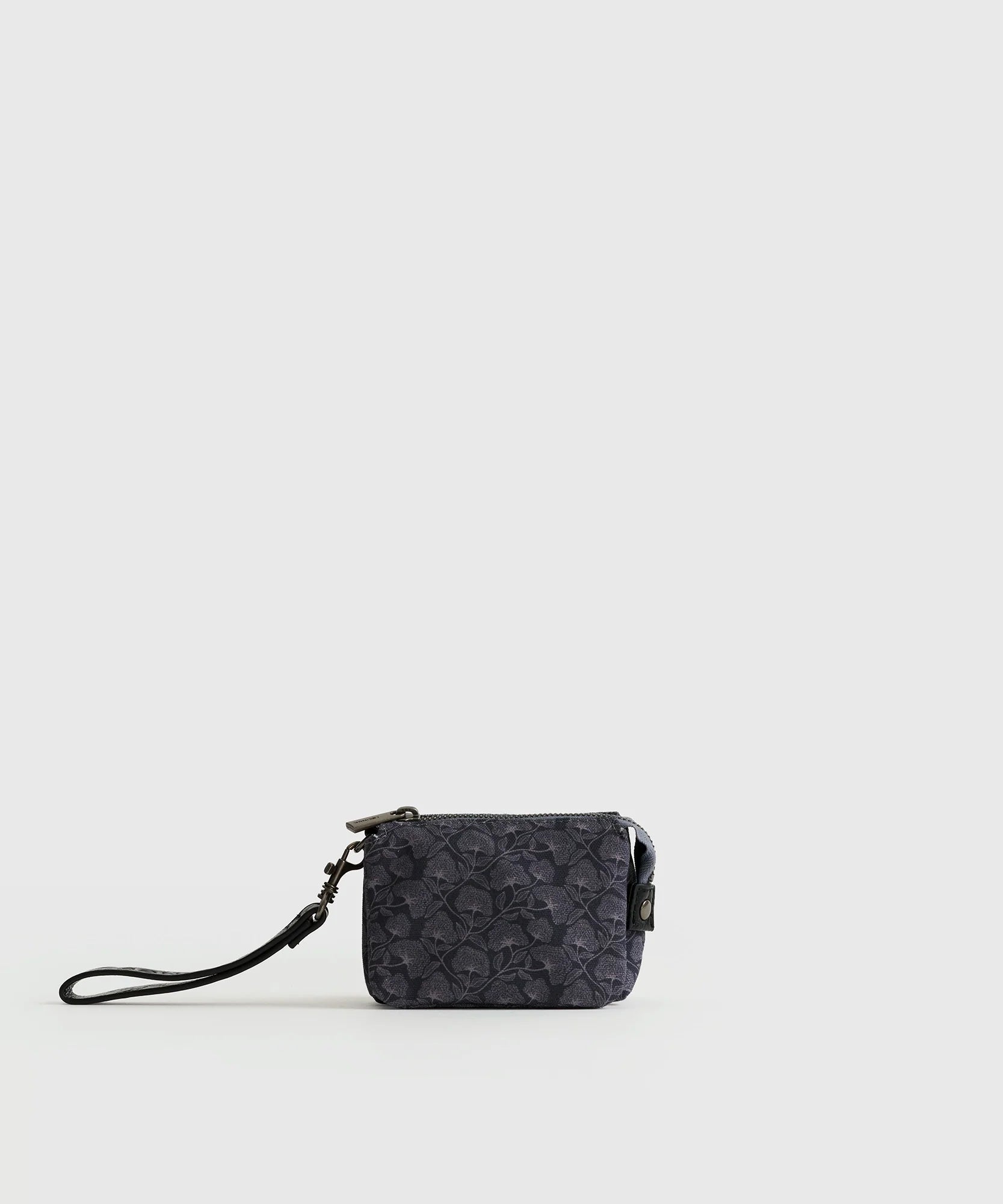 Billetera Pequeña Lanyard Flores Boho