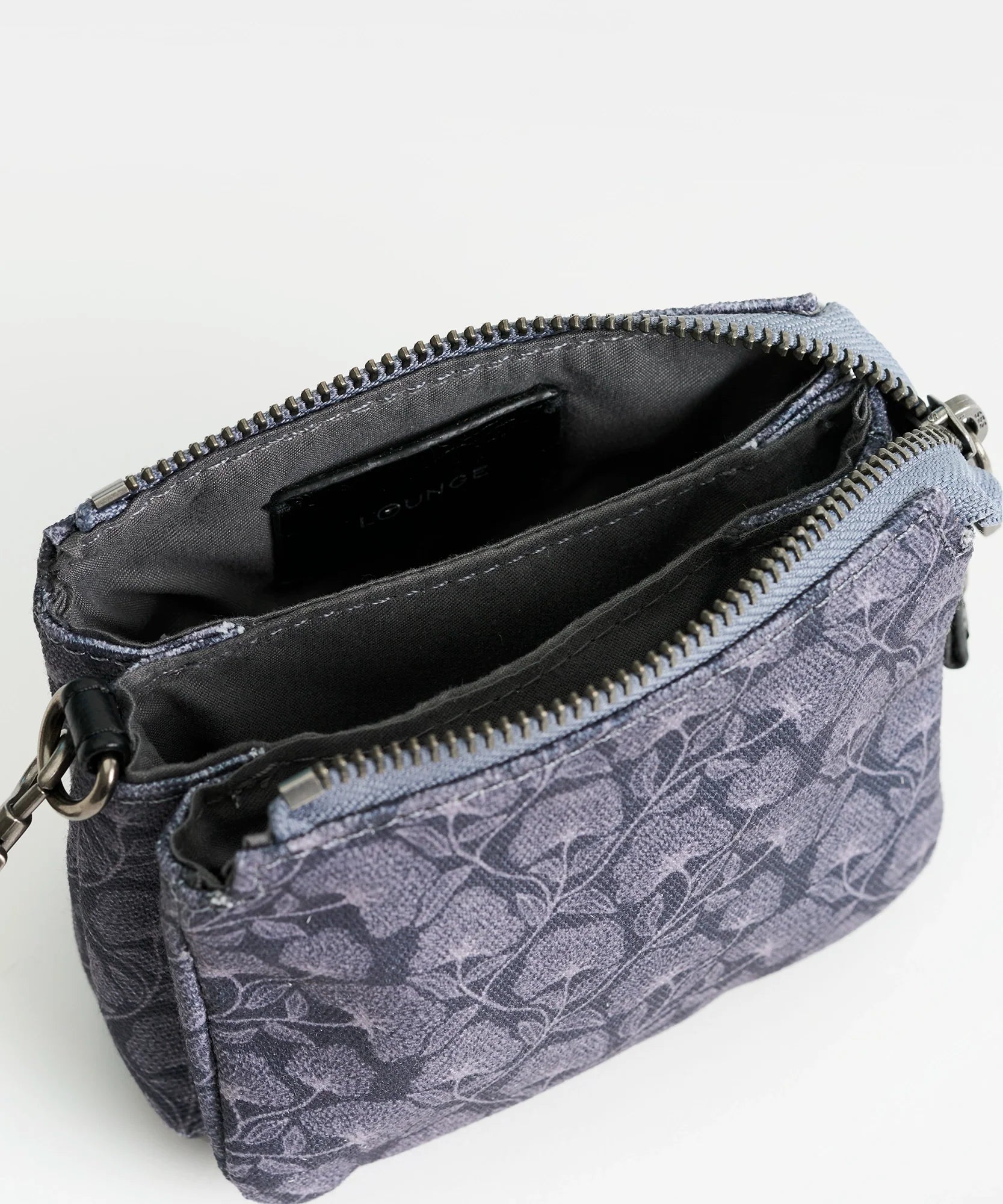 Billetera Pequeña Lanyard Flores Boho