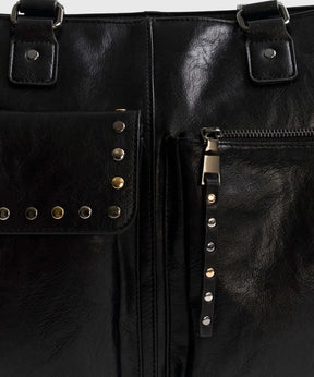 Bolso Bolsillos Frontales Tachas Street