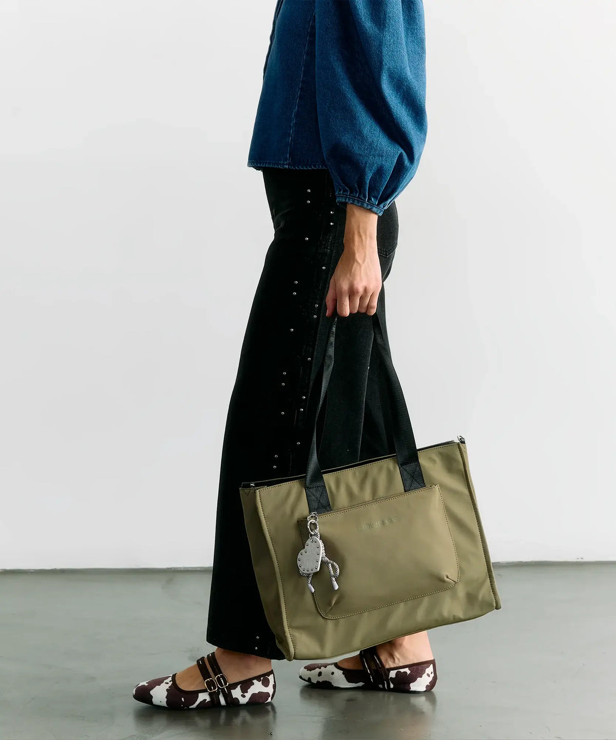 Bolso Nylon Notebook Charm Corazón Street