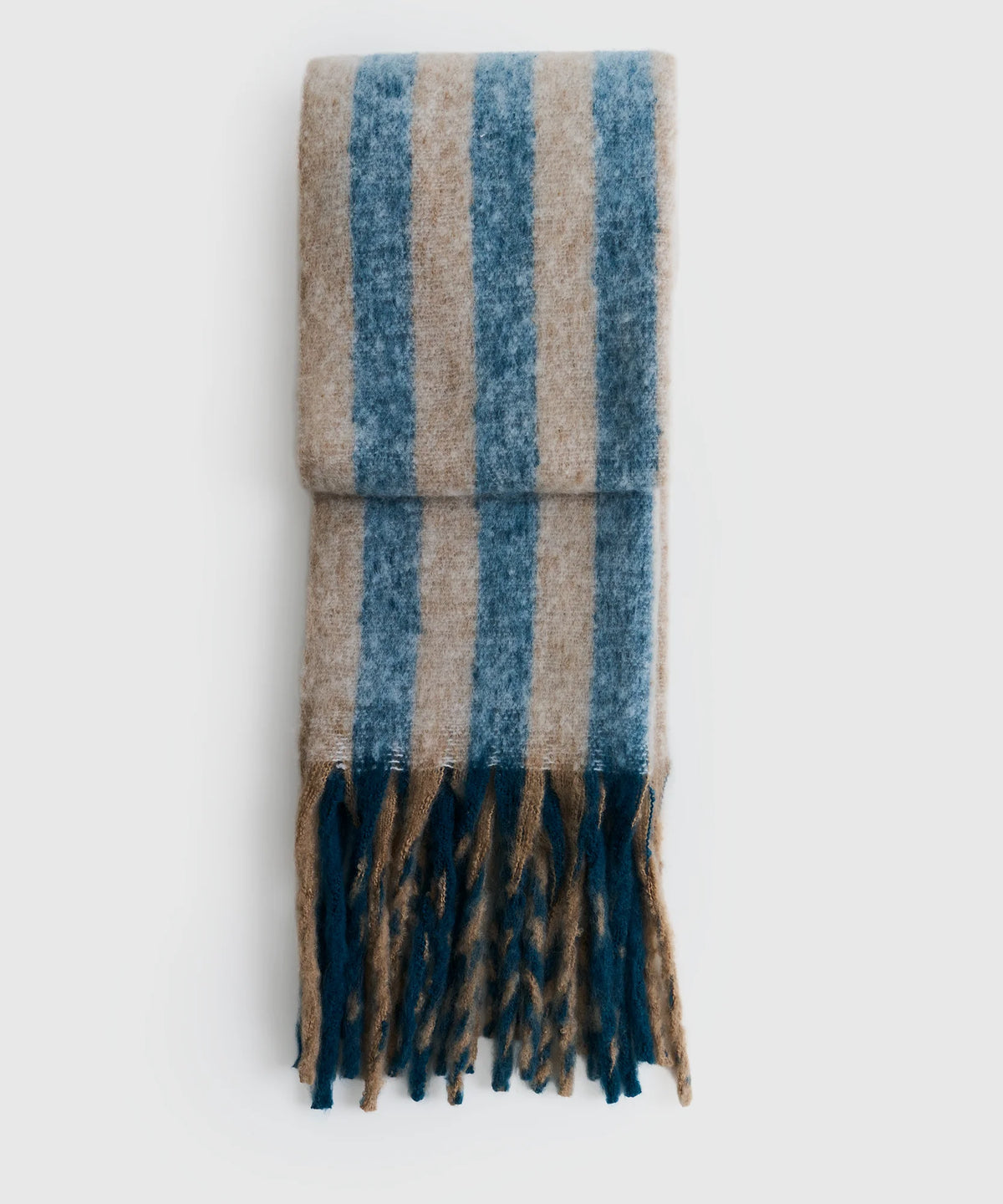 Bufanda Líneas Flecos Alto Invierno