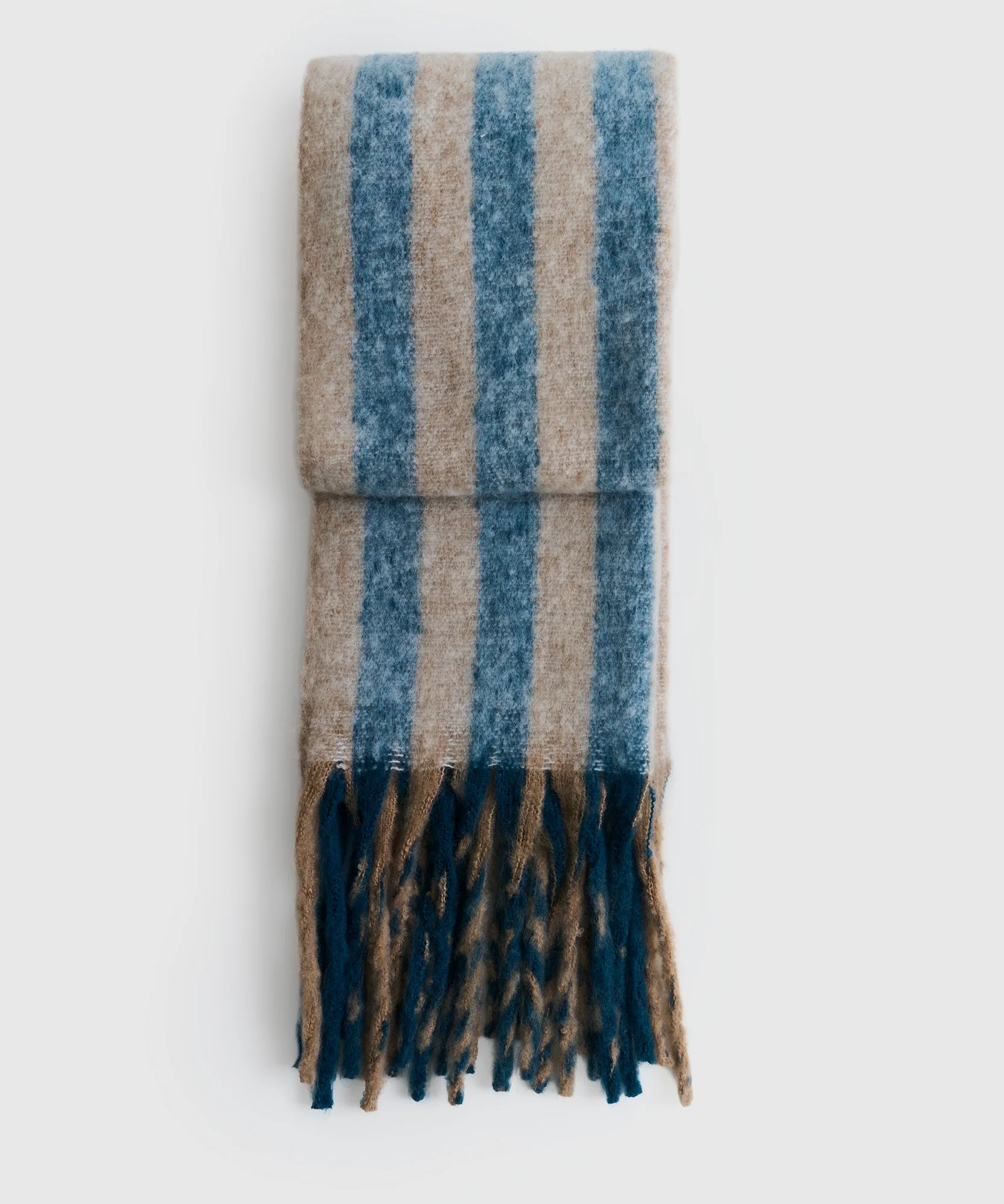 Bufanda Líneas Flecos Alto Invierno