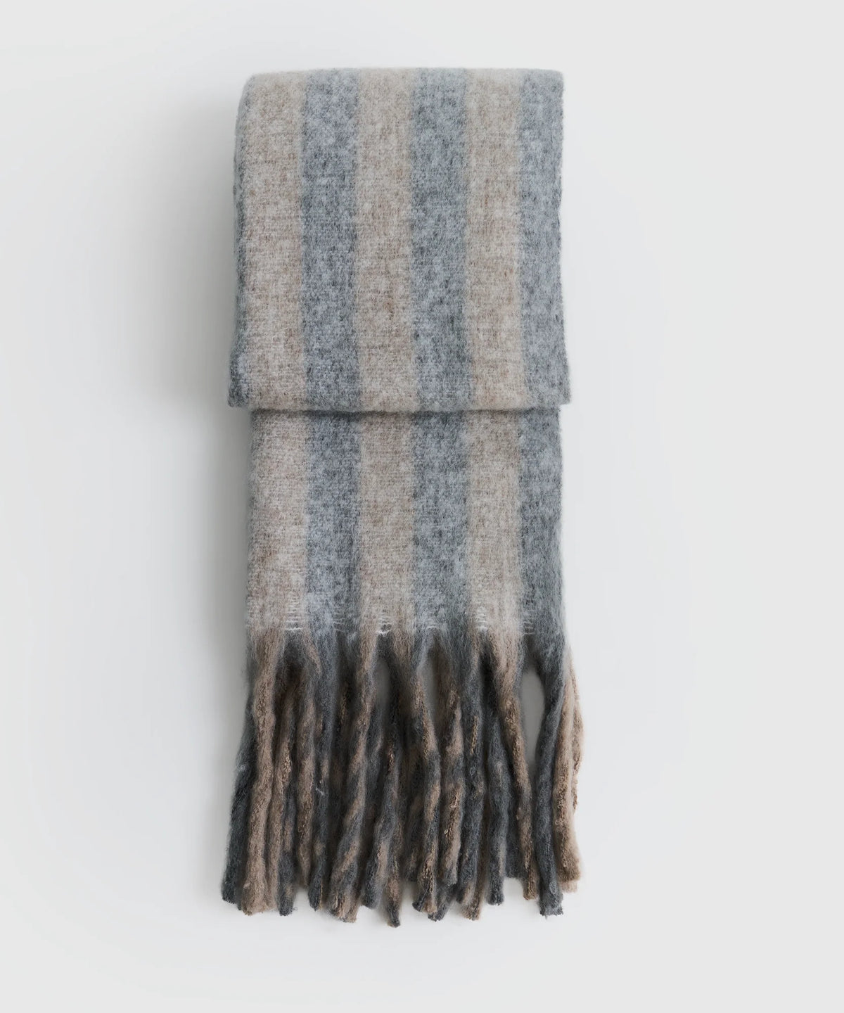 Bufanda Líneas Flecos Alto Invierno