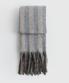 Bufanda Líneas Flecos Alto Invierno