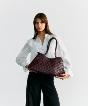 Cartera De Hombro Tejida Alargada Woman