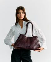 Cartera De Hombro Tejida Alargada Woman