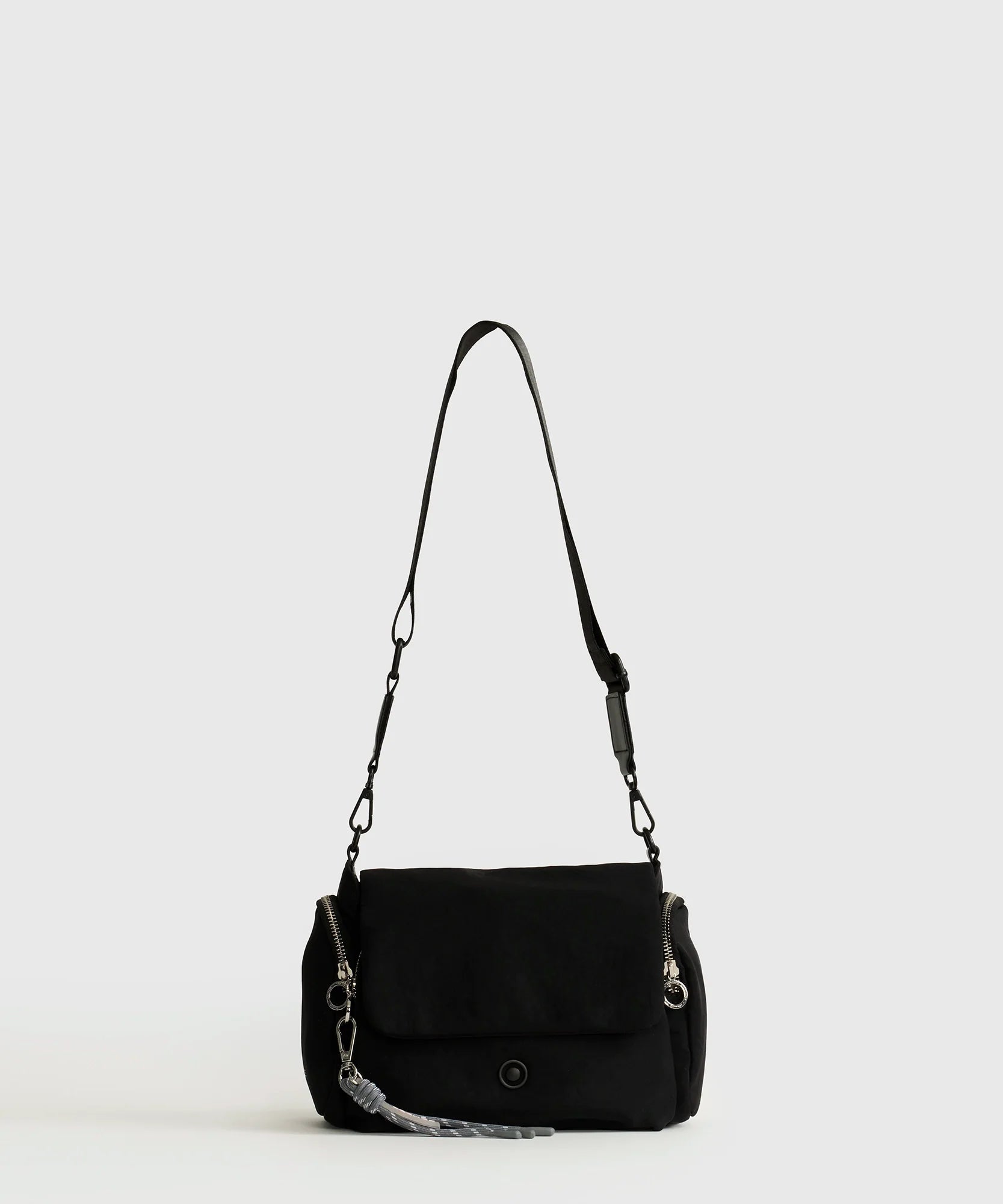 Cartera Bandolera Nylon Cierre Snap Street