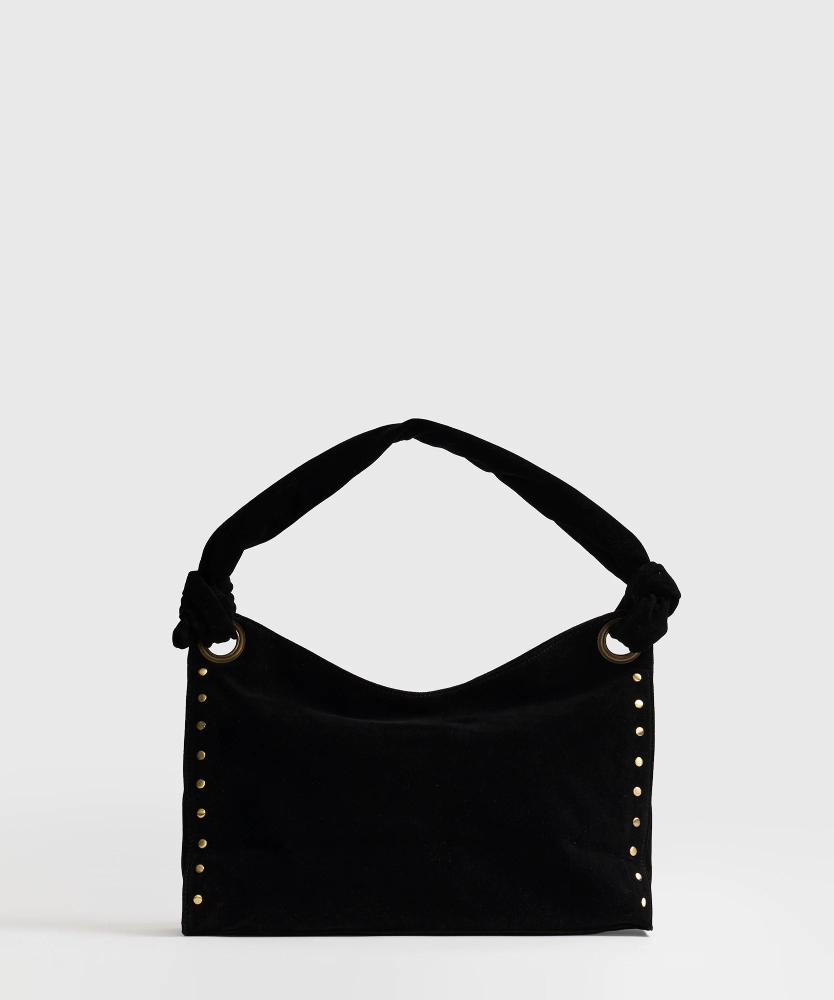 Cartera De Hombro Handle Anudado Tachas Boho