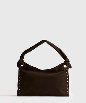 Cartera De Hombro Handle Anudado Tachas Boho