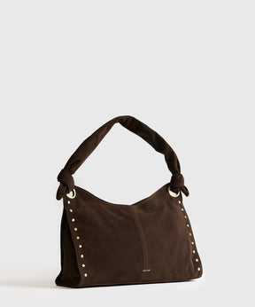 Cartera De Hombro Handle Anudado Tachas Boho