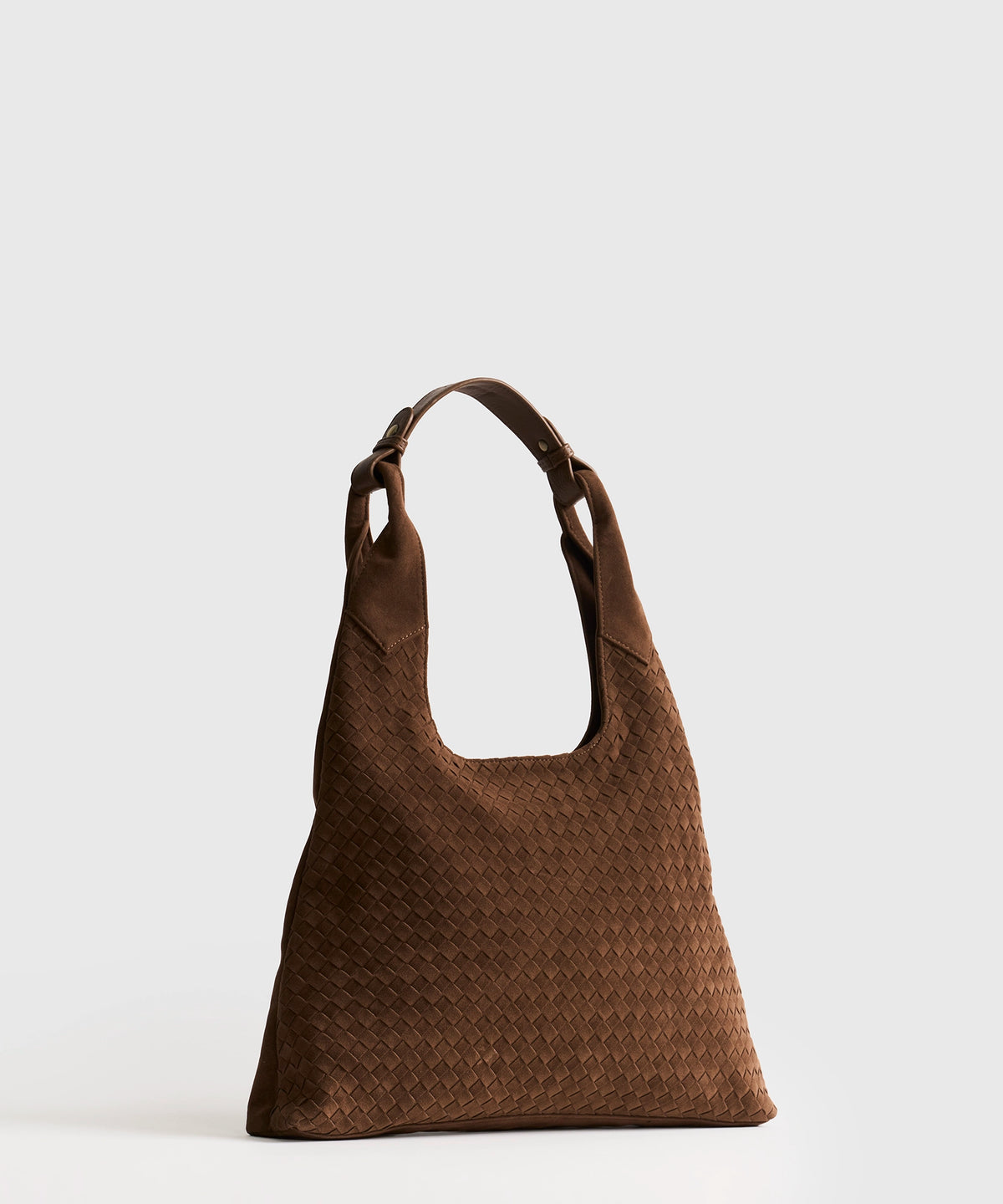 Cartera De Hombro Medialuna Tejida Woman