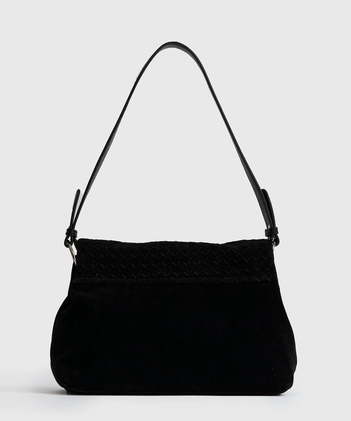 Cartera De Hombro Solapa Tejida Woman