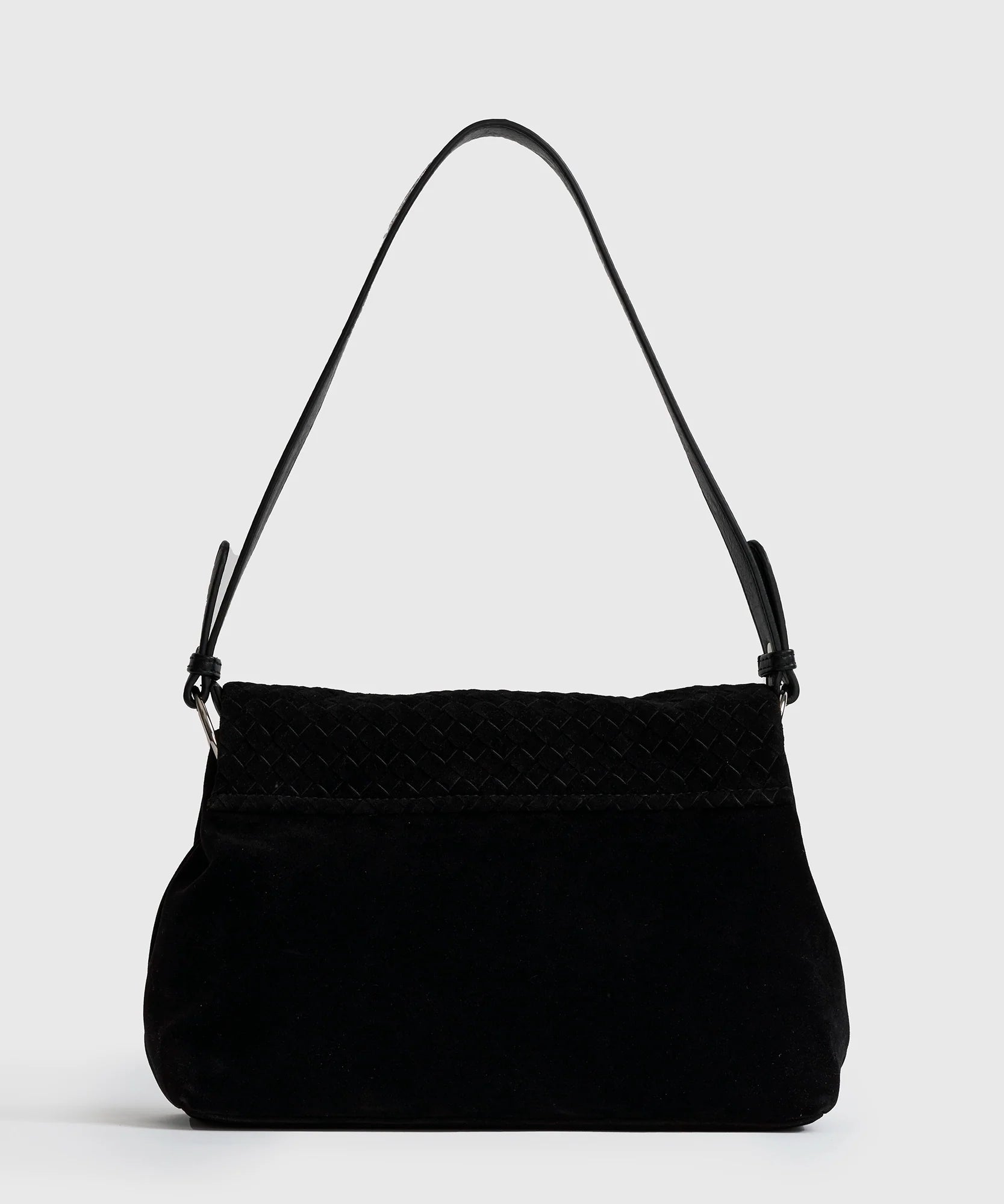 Cartera De Hombro Solapa Tejida Woman