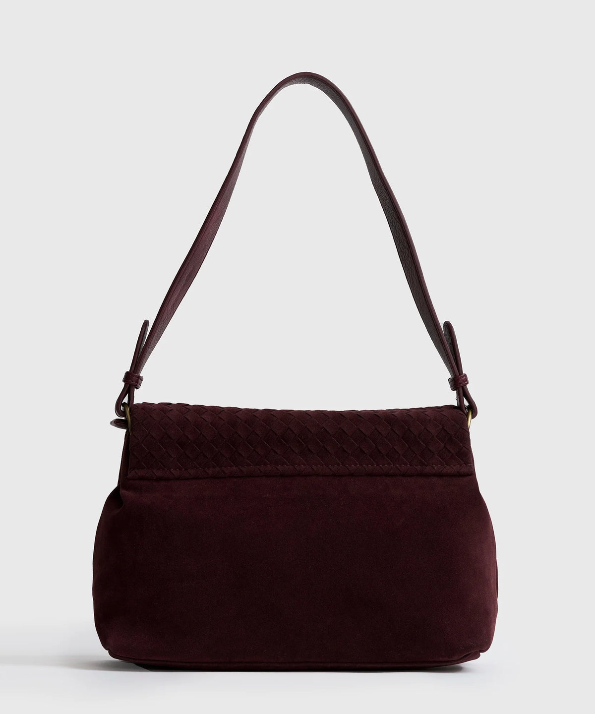 Cartera De Hombro Solapa Tejida Woman