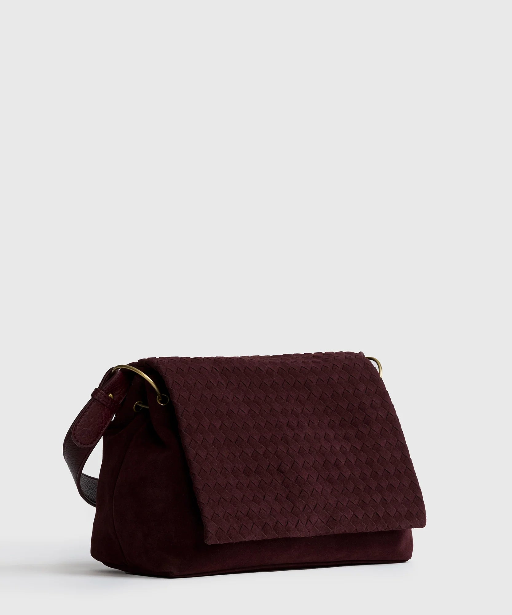 Cartera De Hombro Solapa Tejida Woman