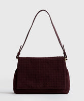 Cartera De Hombro Solapa Tejida Woman