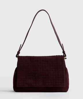 Cartera De Hombro Solapa Tejida Woman