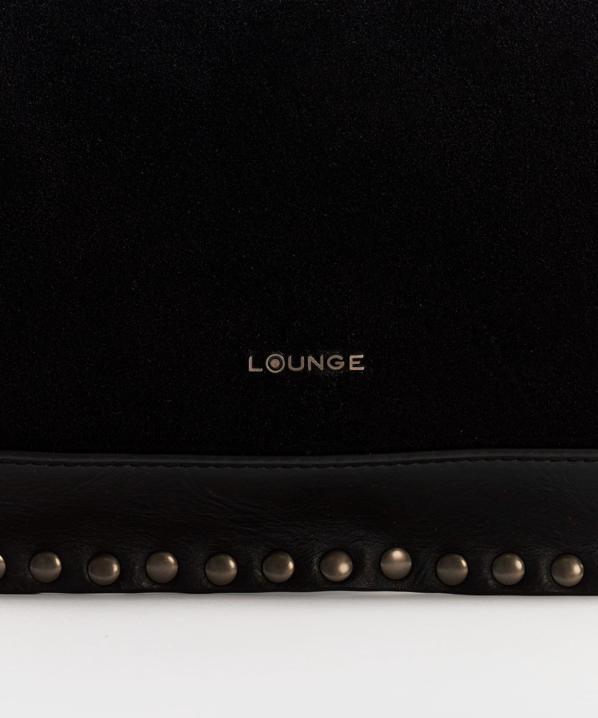 Cartera De Hombro Tachas Fake Suede