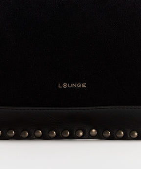 Cartera De Hombro Tachas Fake Suede