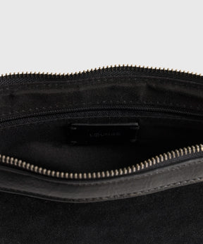 Cartera De Hombro Tachas Fake Suede