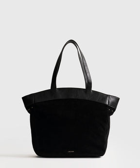 Cartera Tote Tachas Fake Suede