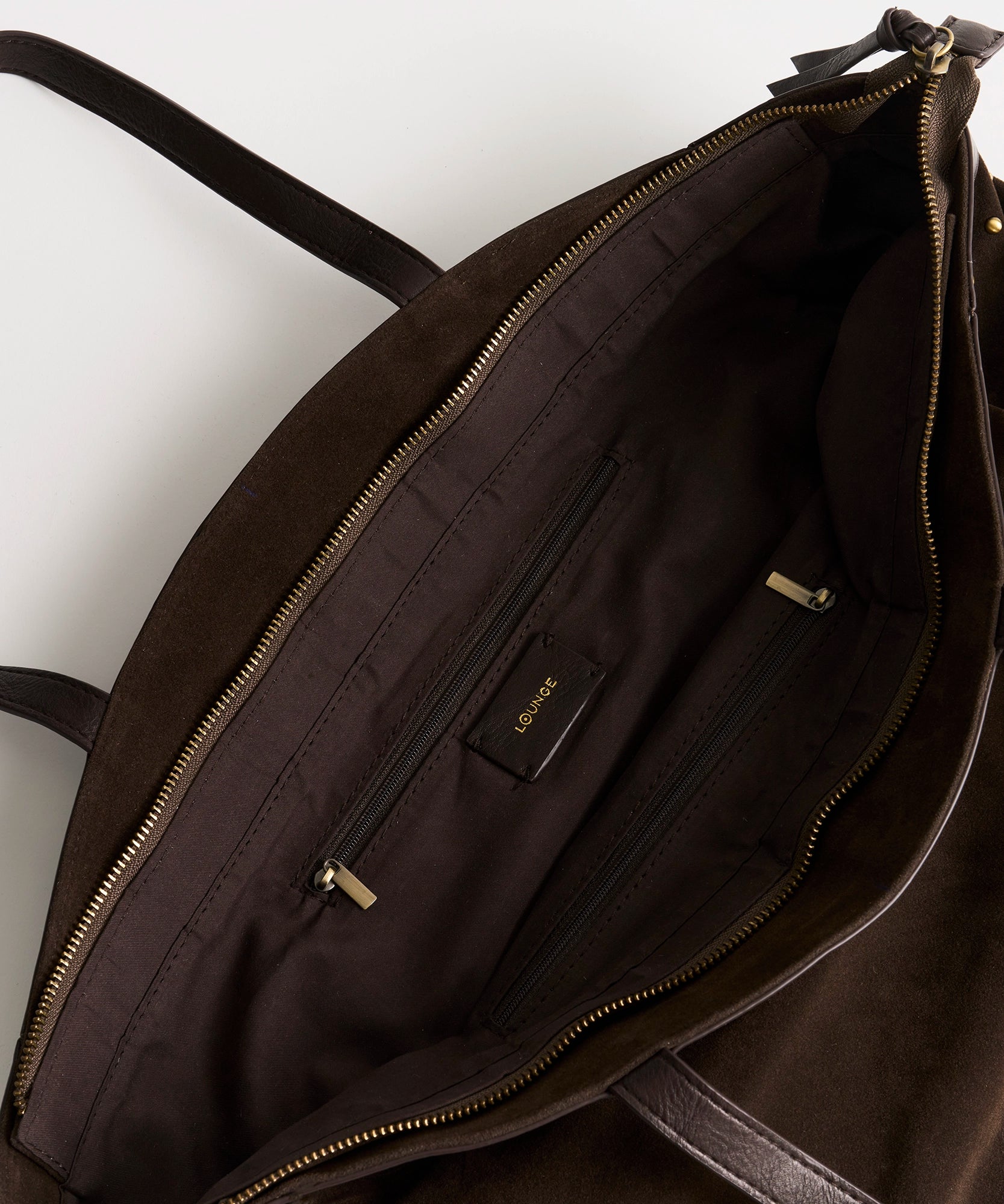 Cartera Tote Tachas Fake Suede