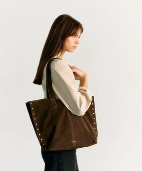 Cartera Tote Tachas Planas Boho