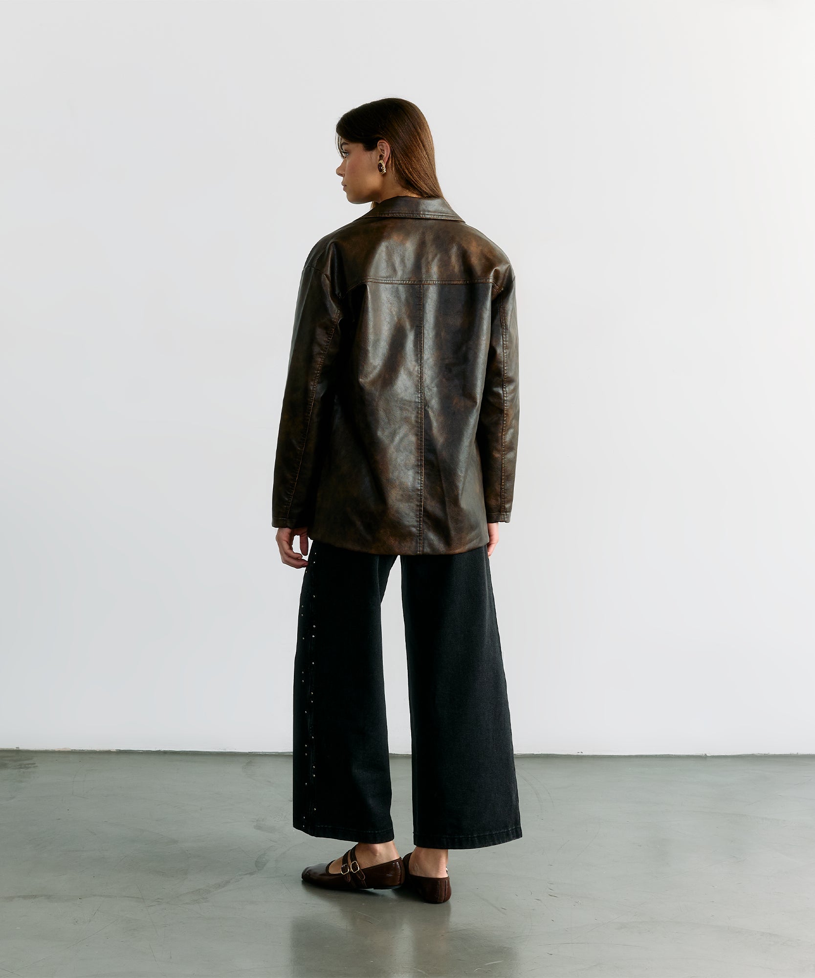 Chaqueta Efecto Cuero Solsticio